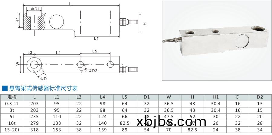 ML-QS-C懸臂樑式傳(chuan)感器